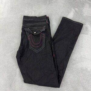 True Religion NWOT Ricky Flap SN 105712 Mens Size 35x33 Thick Pink Stitching